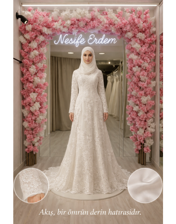 Tesettür & Özel Dikim Gelinlik | Nesife Erdem Resmi Sitesi