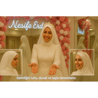 “Zarafeti Tamamlayan İkili: Duvak & Taç”