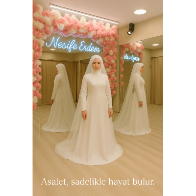Asaletin Kumaştaki Yansıması – Sade Zarafetin Konforla Buluştuğu Gelinlik