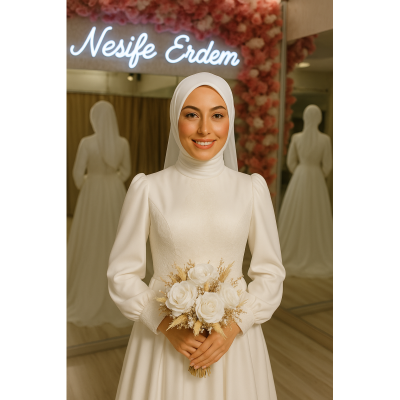 2026 Tesettür Gelinlik Modelleri: Zarafet ve Asalet Nesife Erdem Gelinlik’te Hayat Buluyor
