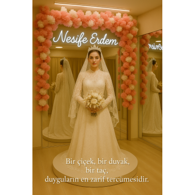 Çiçekten, Duvaktan, Taçtan Doğan Sessiz Zarafet