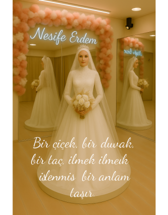 Couture Zarafetin Üç Sessiz Sembolü: Çiçek, Duvak ve Taç