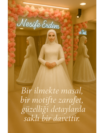 Sükûnetin Heykeli: Asalet Temalı Couture Gelinlik