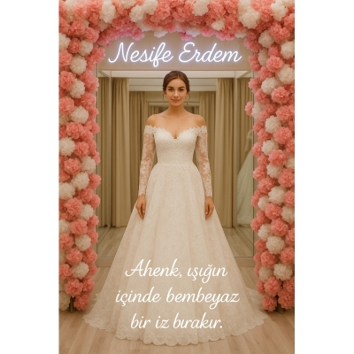 Bembeyaz İzlerin Couture Dili: Nesife Erdem Gelinlik’te Ahenk, Işık ve Duygunun Birleşimi