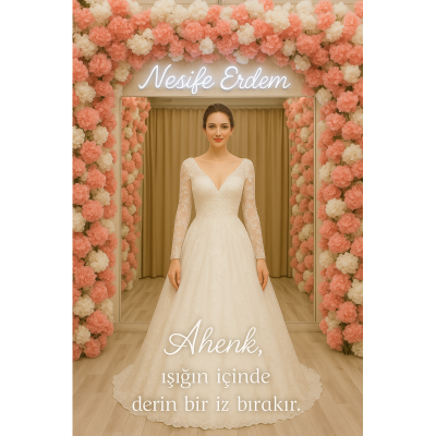 Modern-sade, tesettür couture ve el işçiliğiyle nefes alan, duygusal bir gelinlik evrenine davet.