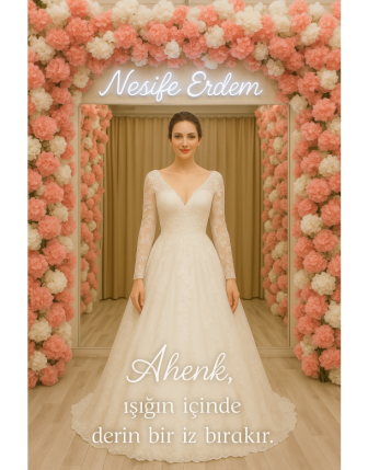 Işığın İzini Süren Tesettür Couture İmza Gelinlik