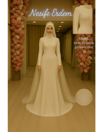 Nesife Erdem Couture Evreni: Taç Ahenğiyle Tamamlanan Özel Dikim Silüet