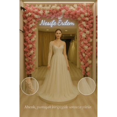 Couture’un, sessiz bir çizgiyle bedende ilerlediği; ölçünün duyguyla buluştuğu bir tasarım dili.