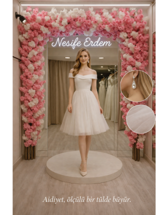 Kısa Açık Abiye | Ölçülü Tül, Couture Hafiflik