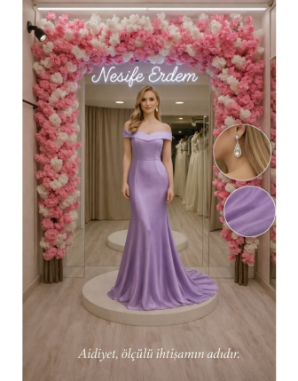 Lila Açık Abiye | Ölçülü Couture Duruş