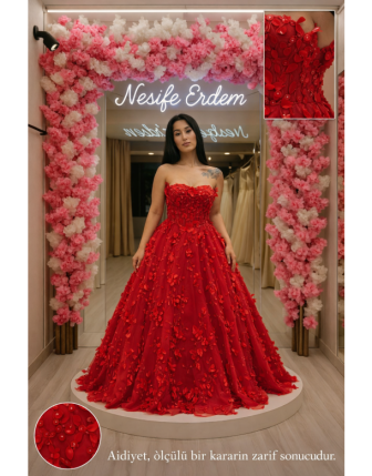 3 Boyutlu Açık Nişanlık | Ölçülü Couture Duruş