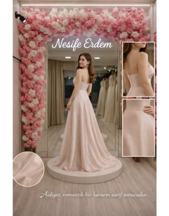 Straplez Couture Açık Abiye