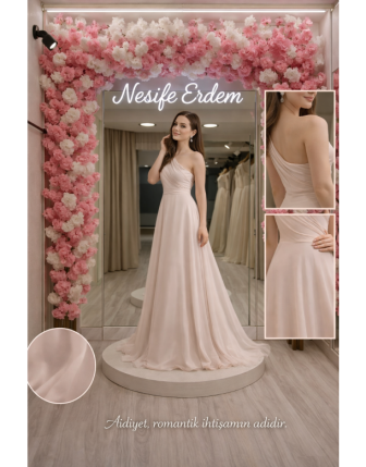 Tek Omuz Açık Abiye – Romantik Couture Yorum