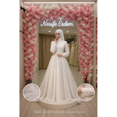 Mat Dantel Zamansız Siluet