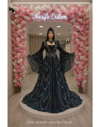 Açık Kollu Kaftan Formu