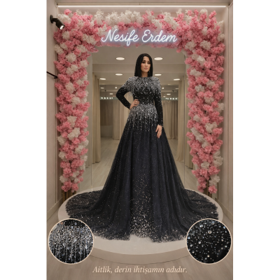 Açık Kuyruklu Kaftan Couture | Zarif İhtişam