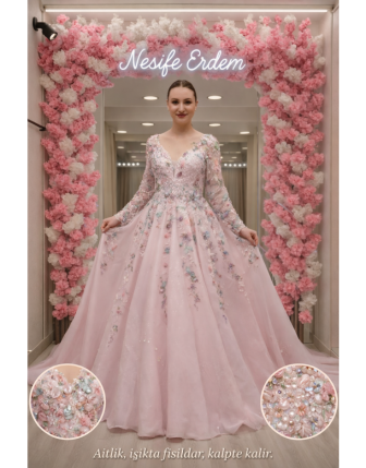 Işıklı Renkli Kaftan Formu