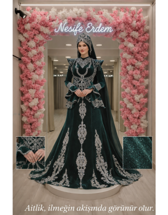 Katmanlı Organze Kaftan