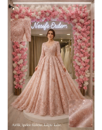 Volanlı Açık İpek Form