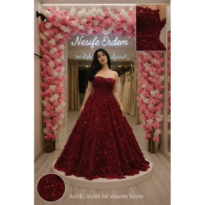 Bordo Çiçeğin Sessiz Formu