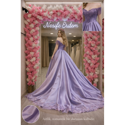 Lila Prenses Starplez Abiye – Romantik Duruşun Zarif İzleri