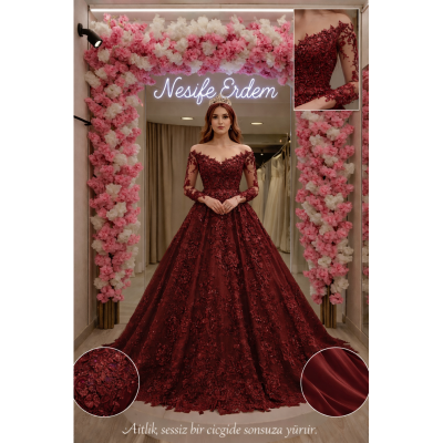 Bordo A Kesim Abiye — Sessiz Bir Çizginin Sonsuzluğu