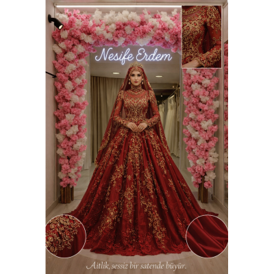 Tesettürlü Kınalık — Sessiz Satenin İçinde Büyüyen Bordo