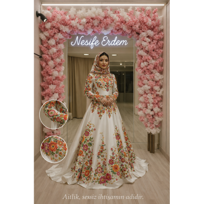 Tesettürlü Hint Stil Kınalık — Sessiz İhtişamın Görünen Hâli