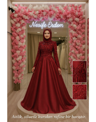 Bordo Modern Kesim Kınalık