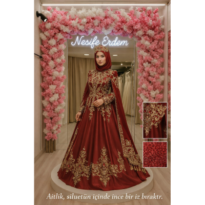 Tesettürlü Pelerinli Kınalık