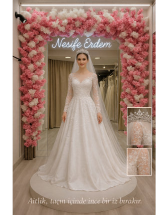 Transparan Dantel Nikah Silüeti