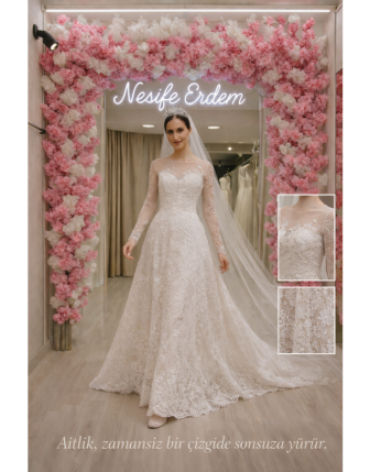 Fransız Dantelli A Kesim Nikahlık