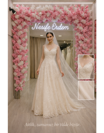 Ekru Dantel A Kesim Nikahlık