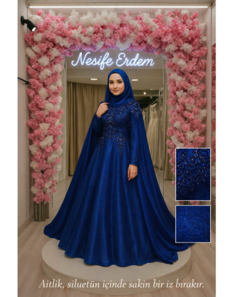 Pelerinli Saks Mavi Kınalık