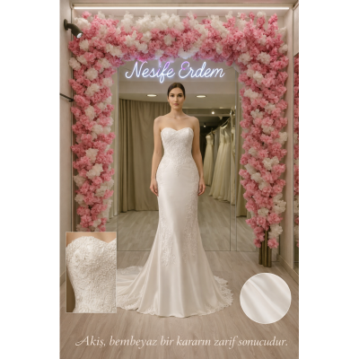 Vintage Straplez Balık Nikahlık: Zarif Bir Kararın Akışa Dönüşü