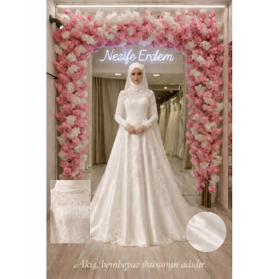 Tesettürlü A Kesim Nikahlık: İhtişamın Sessiz Akışı