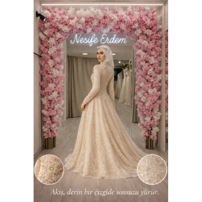 Tesettürlü Nikahlıkta Kuyruk Seçimi: Düğün Konseptine Göre Zarif Denge