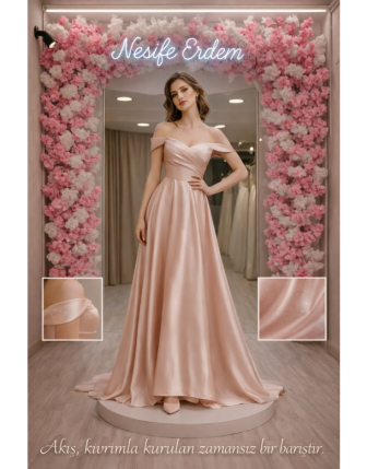 Şampanya Pudra Straplez A Kesim