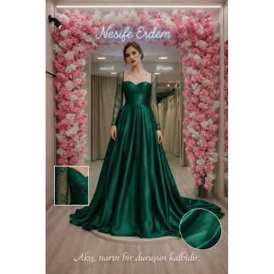 Zümrüt Transparan Nişanlık: Narin Duruşun Akışkan Yorumu