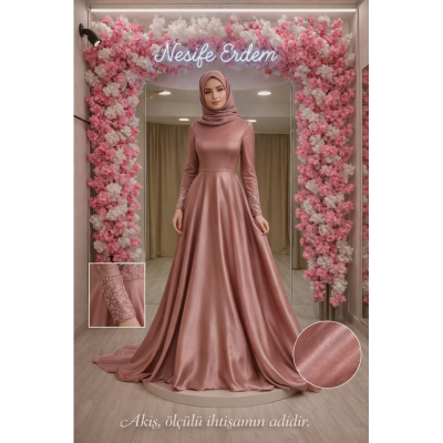 Tesettürlü A Kesim Nişanlık: Ölçülü İhtişamın Sessiz Gücü