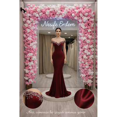 Bordo Balık Model Abiye Kimlere Yakışır?