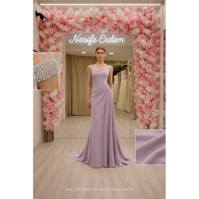 Lila Drapeli Abiye Sade mi Gösterişli mi?