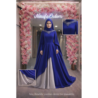 Veloura Saks Asimetrik Abiye – Derinliğin Sessiz Gücü