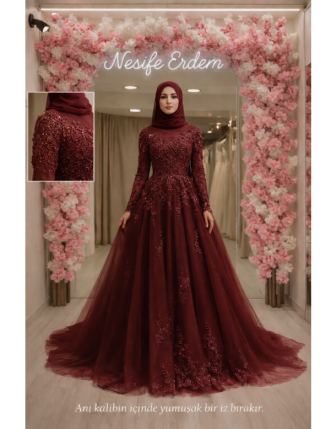 Veloura Scarlet Bloom Abiye