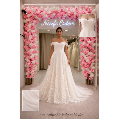 Liria Straplez A Kesim Gelinlik – Rafine Minimal İfade