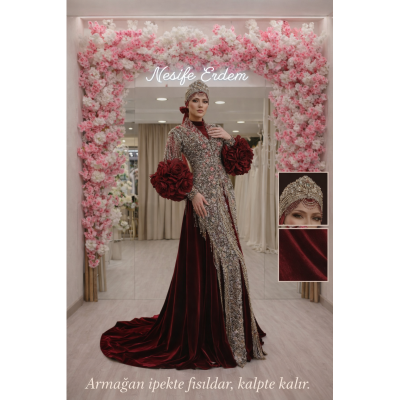 Tesettürlü Kaftan Uzun Kuyruklu Modelde Balık Silüetin Sessiz İhtişamı