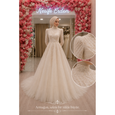 Tesettürlü Nikahlık Atölyede Nasıl Hazırlanır? Zarif ve Sakin Bir Couture Yolculuğu