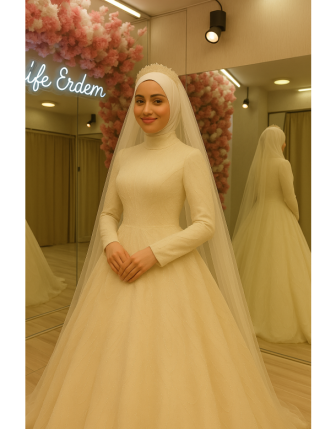 2026 Tesettür Gelinlik Modasında Öne Çıkan Detaylar | Nesife Erdem Gelinlik